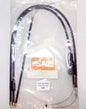 NOS KING BLACK VINYL THROTTLE CABLE SET GILERA 125 RX / ARIZONA - MotoRaider