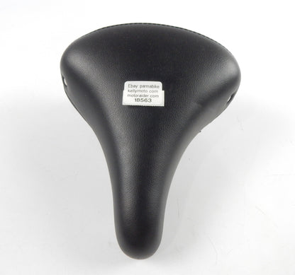 1989 SELLE ROYAL 31/268/2 SADDLE SEAT BICYCLE MINI BIKE MOPED L=10" W=9" BLACK - MotoRaider