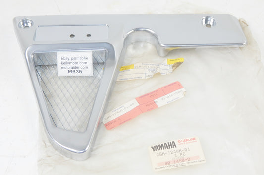 OEM YAMAHA 1983-85 XVZ 1200 RIGHT SIDE RADIATOR TRIM COVER 26H-1246H-01 - MotoRaider