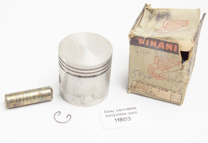 NOS DINAMIN PISTON + PIN + CLIP DIAMETER 50.8 mm GILERA 98 cc GIUBILEO - MotoRaider