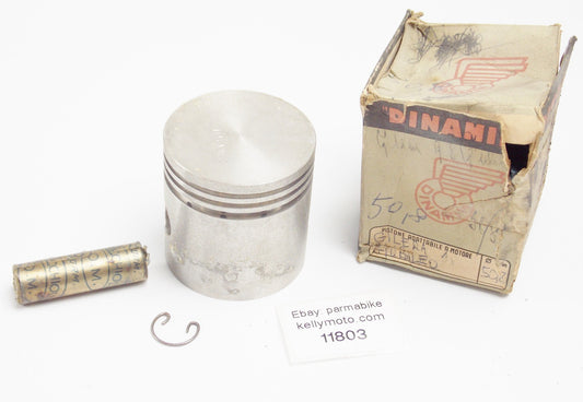 NOS DINAMIN PISTON + PIN + CLIP DIAMETER 50.8 mm GILERA 98 cc GIUBILEO - MotoRaider