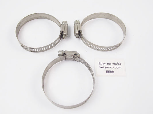 3 TRIDON 40-63mm HOSE CLAMP PERFORATED BAND HI-TORQUE MOTORCYCLE ATV AUTOMOTIVE - MotoRaider