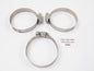 3 TRIDON 40-63mm HOSE CLAMP PERFORATED BAND HI-TORQUE MOTORCYCLE ATV AUTOMOTIVE - MotoRaider