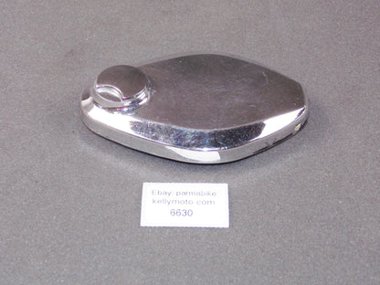 1970's KAWASAKI KZ 500 FUEL GAS PETROL RESERVOIR TANK CAP LID CHROME - MotoRaider
