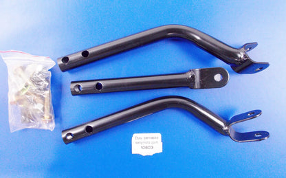 NOS DERBI QUAD DFW50 LUGGAGE RACK SUPPORT KIT MOUNT BRACKETS - MotoRaider