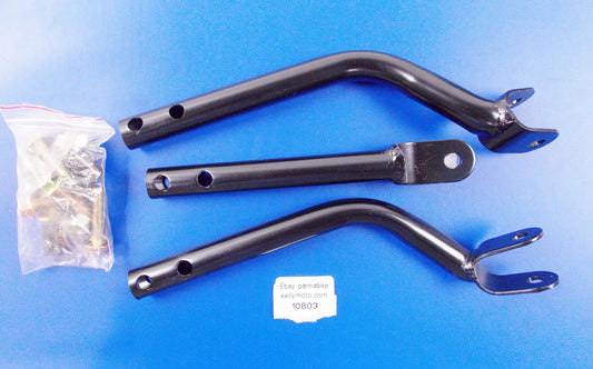 NOS DERBI QUAD DFW50 LUGGAGE RACK SUPPORT KIT MOUNT BRACKETS - MotoRaider