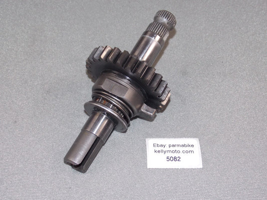 OEM YAMAHA 1976 YZ400 MOTOR ENGINE KICK STARTER SHAFT GEAR YZ 400 - MotoRaider
