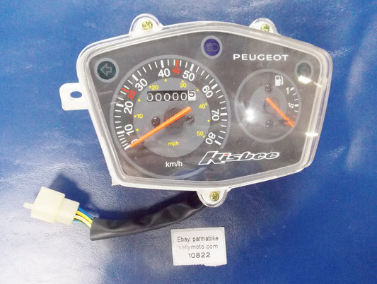 OEM PEUGEOT KISBEE XD 2011/11/02 DASH SPEEDOMETER Km/h GAS INDICATOR INSTRUMENT - MotoRaider