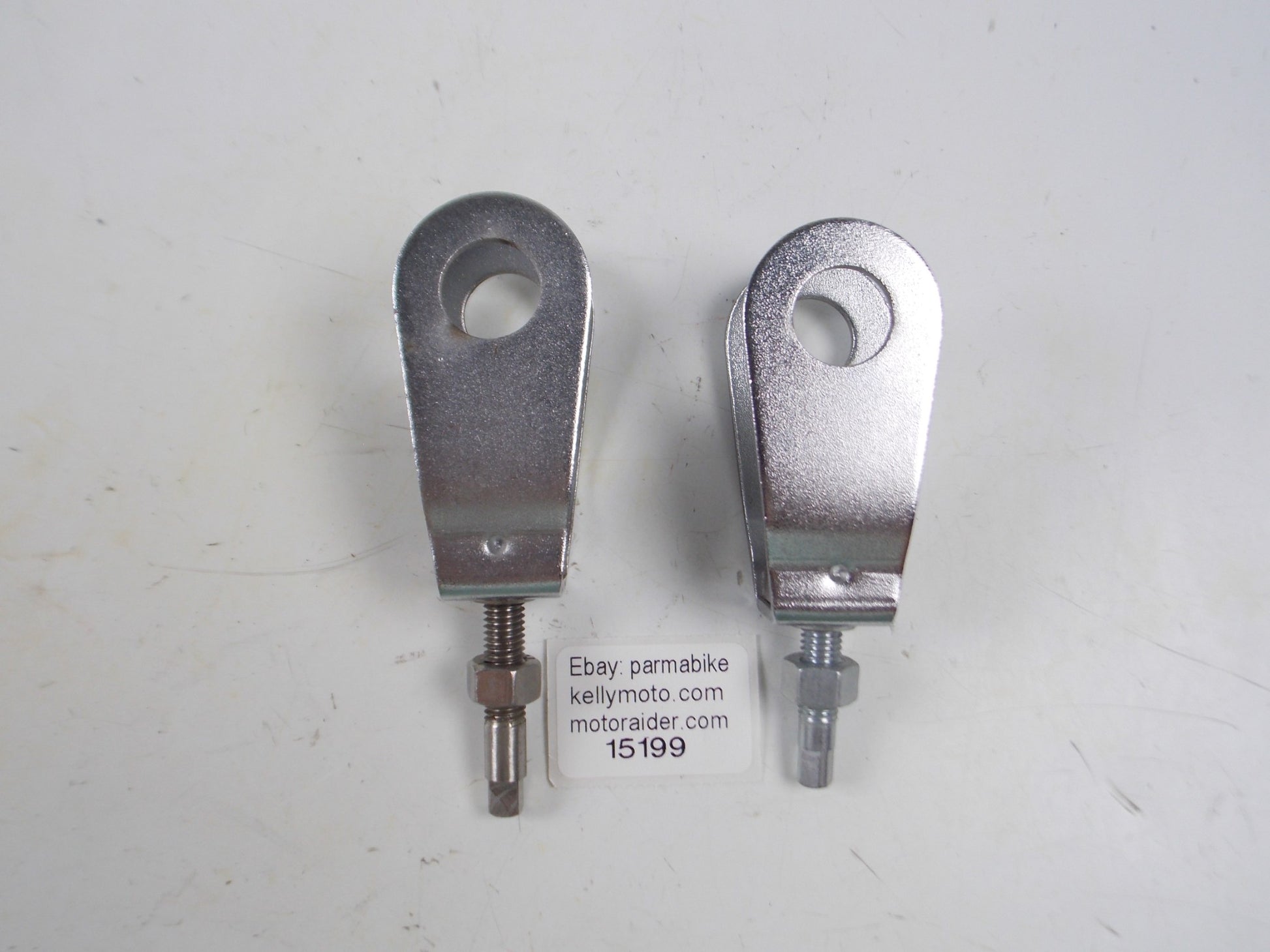VINTAGE MORTORCYCLE 1970's BETA REAR WHEEL AXLE CHAIN ADJUSTERS MOTOCROSS ENDURO - MotoRaider