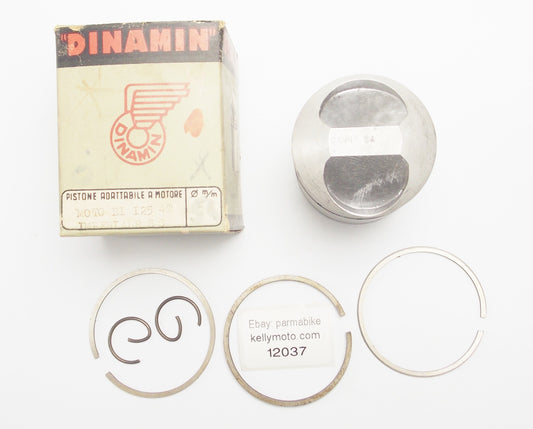 NOS DINAMIN PISTON+RINGS+PIN 18mm+CLIPS SET CPL D. 54 mm MOTO BI 124 4-STROKE - MotoRaider