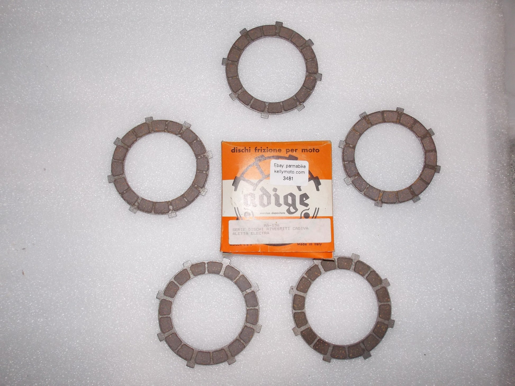 ADIGE MA-136 CLUTCH PLATE (5) SET 1981 CAGIVA SST125 OE # 37533 - MotoRaider
