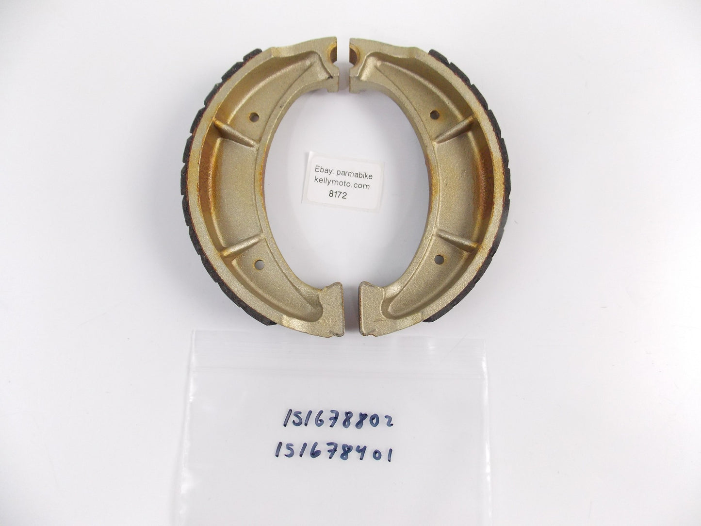 NOS AFTER MARKET HUSQVARNA 1985-1988 CR125/430/500 REAR BRAKE SHOES 151678802 - MotoRaider