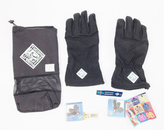 TUCANO URBANO "2 GLOVES IN 1" BLACK WINTER SNOWMOBILE MOTORCYCLE SIZE XXL 927-N7 - MotoRaider