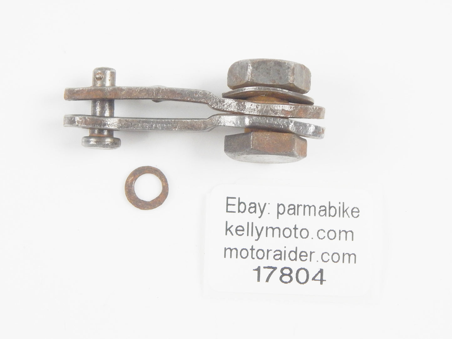 VINTAGE SCOOTER 1959 LAMBRETTA LI 150 REAR WHEEL BRAKE CABLE HOLDER CLAMP ITALY - MotoRaider