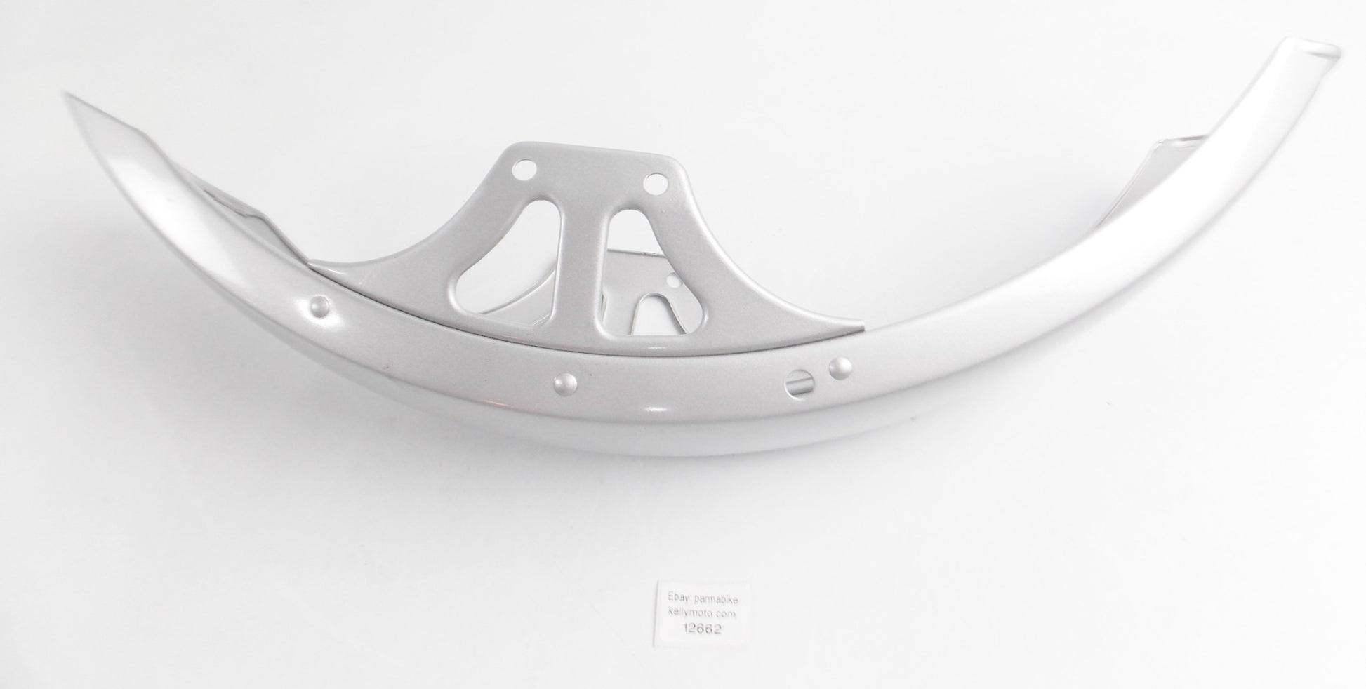 OEM DUCATI CAGIVA ALAZURRA 350 650 SILVER FRONT FENDER MUDGUARD 036367205 - MotoRaider