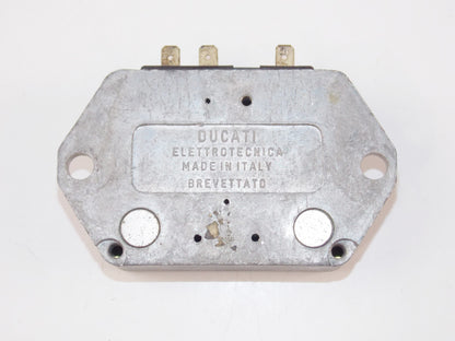 OEM DUCATI VOLTAGE REGULATOR 6 Volt ELETTROTECNICA BREVETTATO - MotoRaider