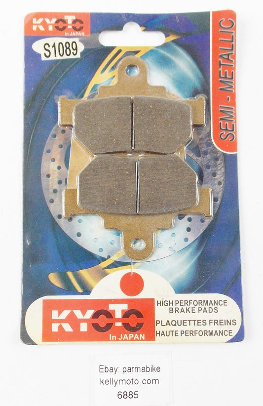KYOTO BRAKE PADS FRONT WHEEL SEMI-METALIC SUZUKI TU250 1997-2001 S1089 - MotoRaider