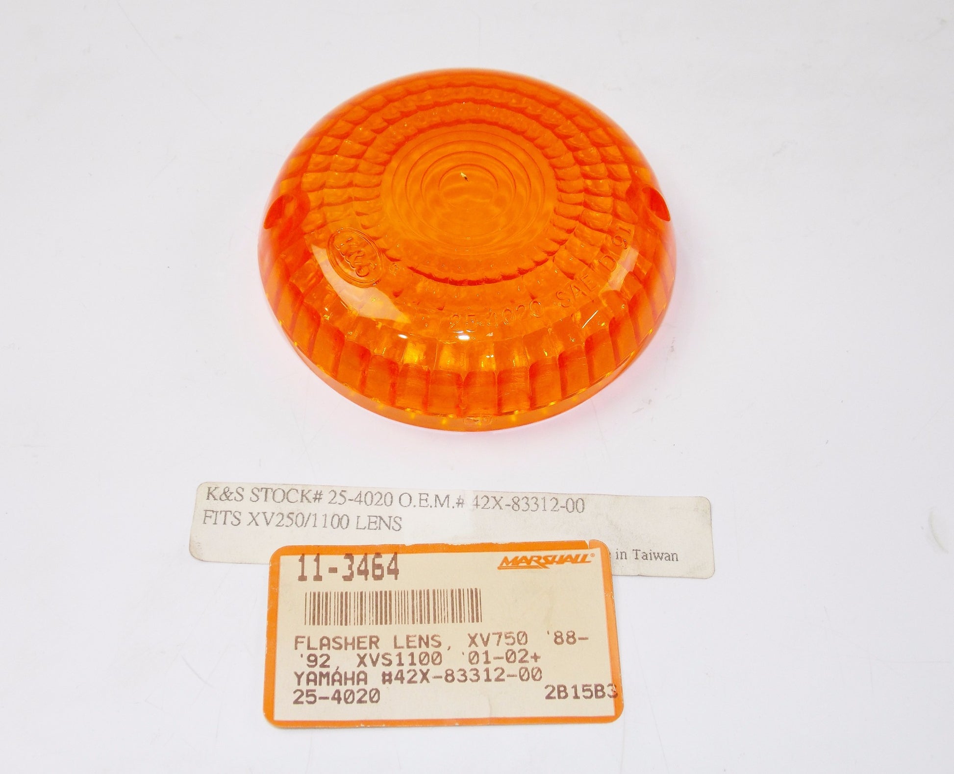 K&S FLASHER LENS YAMAHA XV750 XVS1100 25-4020 | 11-3464 | OE # 42X-83312-00 - MotoRaider