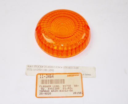 K&S FLASHER LENS YAMAHA XV750 XVS1100 25-4020 | 11-3464 | OE # 42X-83312-00 - MotoRaider