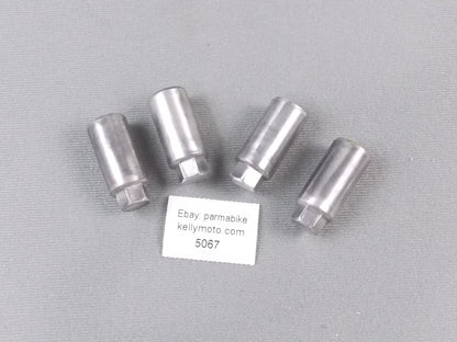 OEM YAMAHA 1976 YZ 400 ENGINE CYLINDER NUTS MOTOR TOP END - MotoRaider