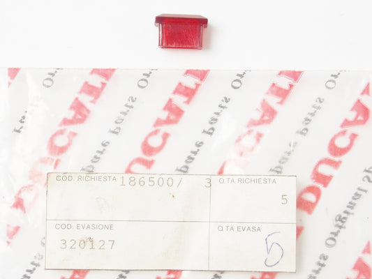 NOS OEM 1992 MORINI 350 501 EXCALIBUR DASHBOARD RED LAMP LENS REFLECTOR 320127 - MotoRaider