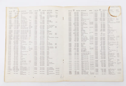ORIGINALTRIUMPH ALL MODELS 1973-1974 SUGGESTED RETAIL PARTS PRICE LIST #  AA 108 - MotoRaider
