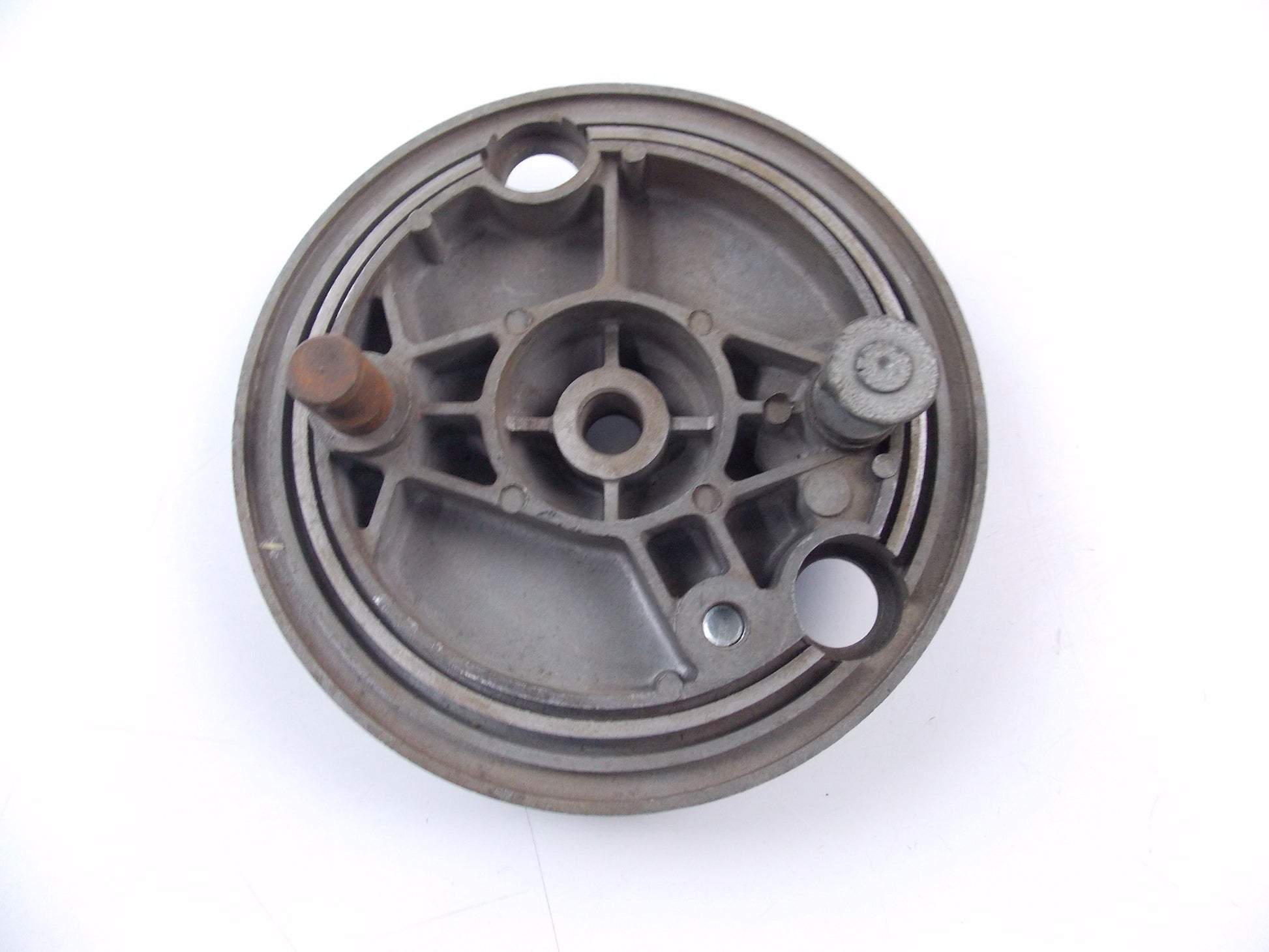 OEM HARLEY 1976 SS 125 FRONT WHEEL BRAKE PLATE CARRIER+LEVER ACTUATOR 800018340 - MotoRaider