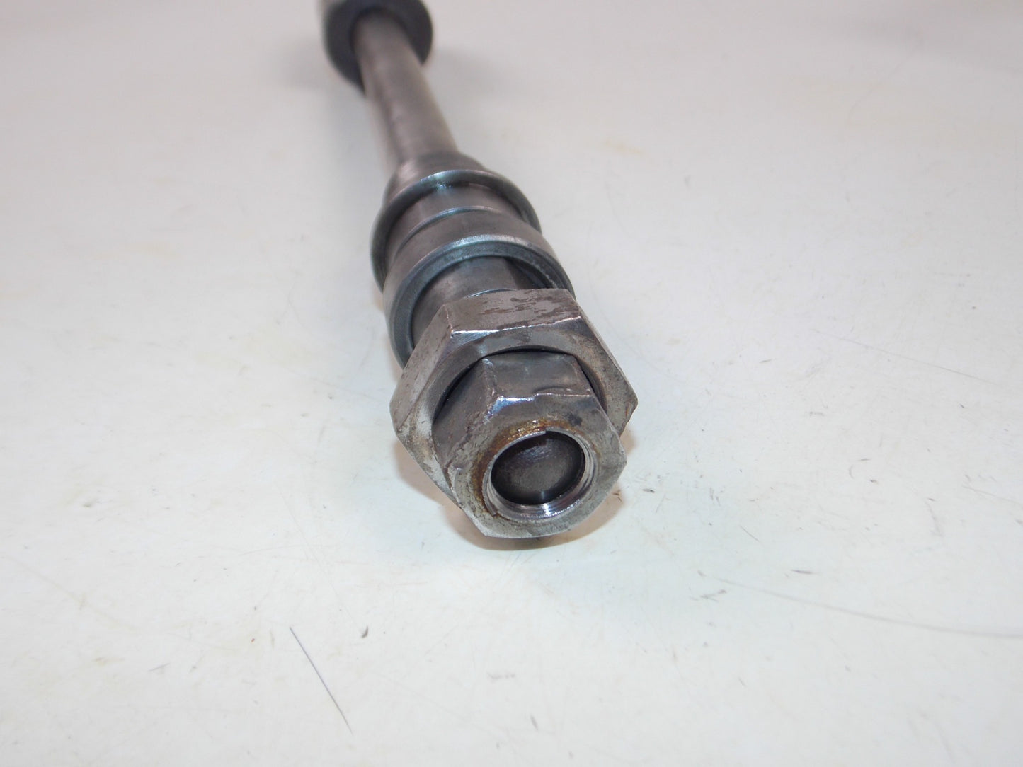 1950 HONDA CA 150 DREAM REAR WHEEL PIN BOLT AXLE SPACER NUT - MotoRaider