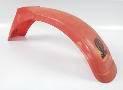 MR. ROBERT RED MUD GUARD FRONT WHEEL FENDER PLASTIC BETA L=36" VINTAGE ITALY - MotoRaider