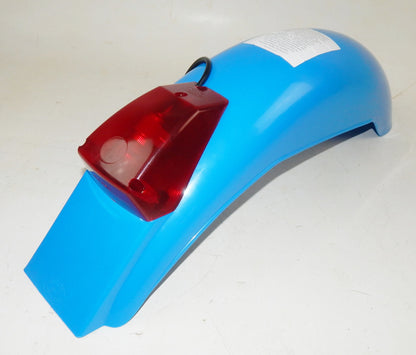 PRESTON PETTY MUD GUAR REAR FENDER BLUE+TAIL STOP LIGHT VINTAGE ENDURO - MotoRaider