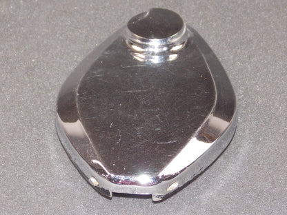 1970's KAWASAKI KZ 500 FUEL GAS PETROL RESERVOIR TANK CAP LID CHROME - MotoRaider