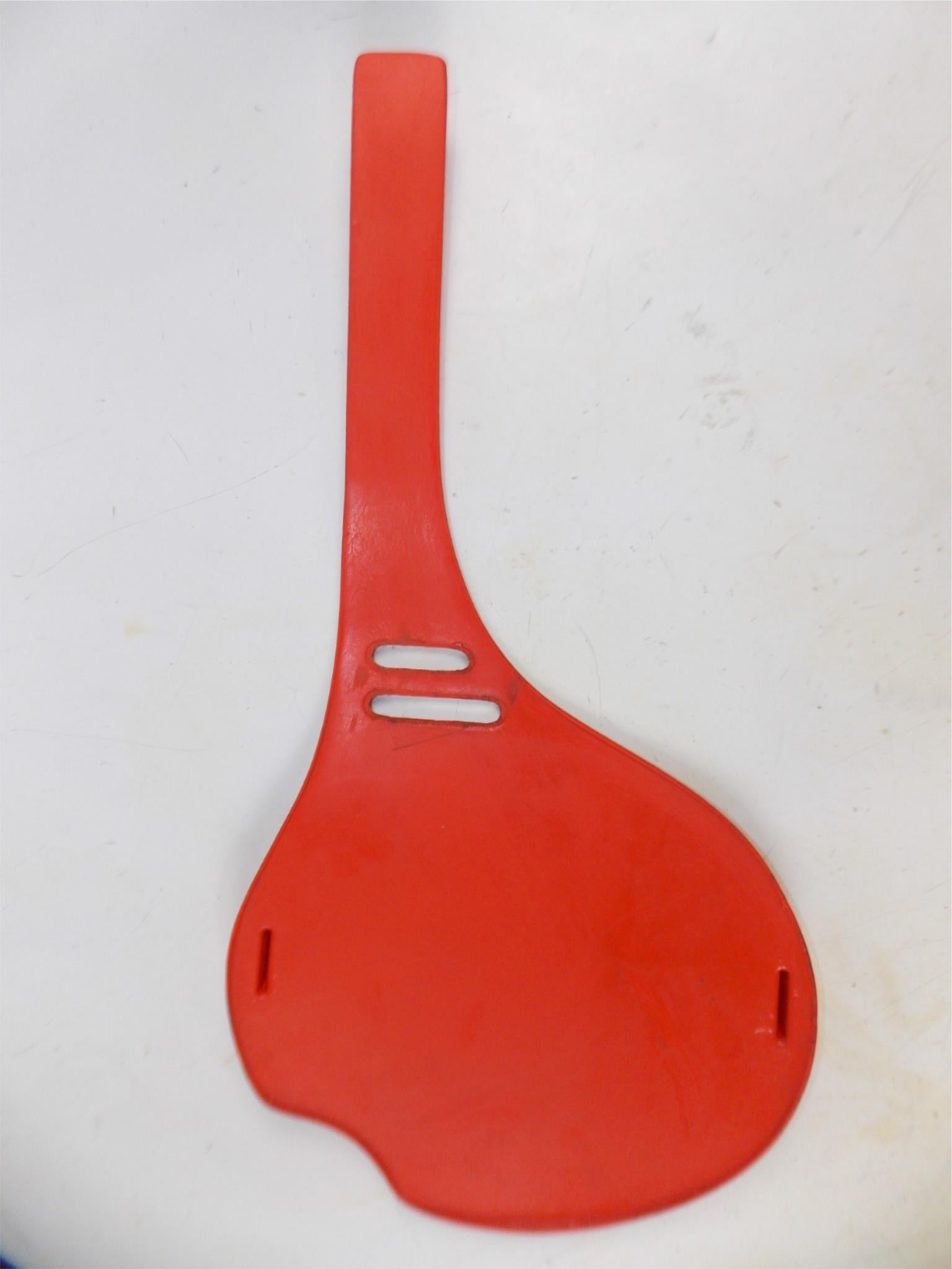 VINTAGE MOTORCYCLE FRONT NUMBER PLATE W=10" OL=21" RED BETA GILERA APRILIA TGM - MotoRaider