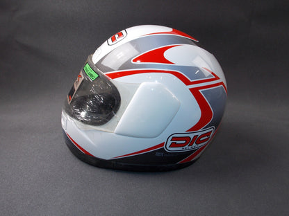 DGI DFX BLAZE CLEAR SHIELD VISOR WHITE MOTORCYCLE HELMET SIZE M 57-58 - MotoRaider
