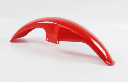 OEM LAVERDA 1990 LB-1 SPORT FRONT FENDER PLASTIC RED L=26" W=5" MUD GUARD ITALY - MotoRaider