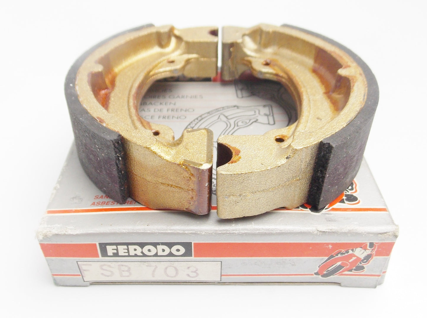 FERODO FSB703 HONDA 1982 | 1985 NB50 1982 ND50 BRAKE SHOES PEUGEOT / PGO / SYM - MotoRaider