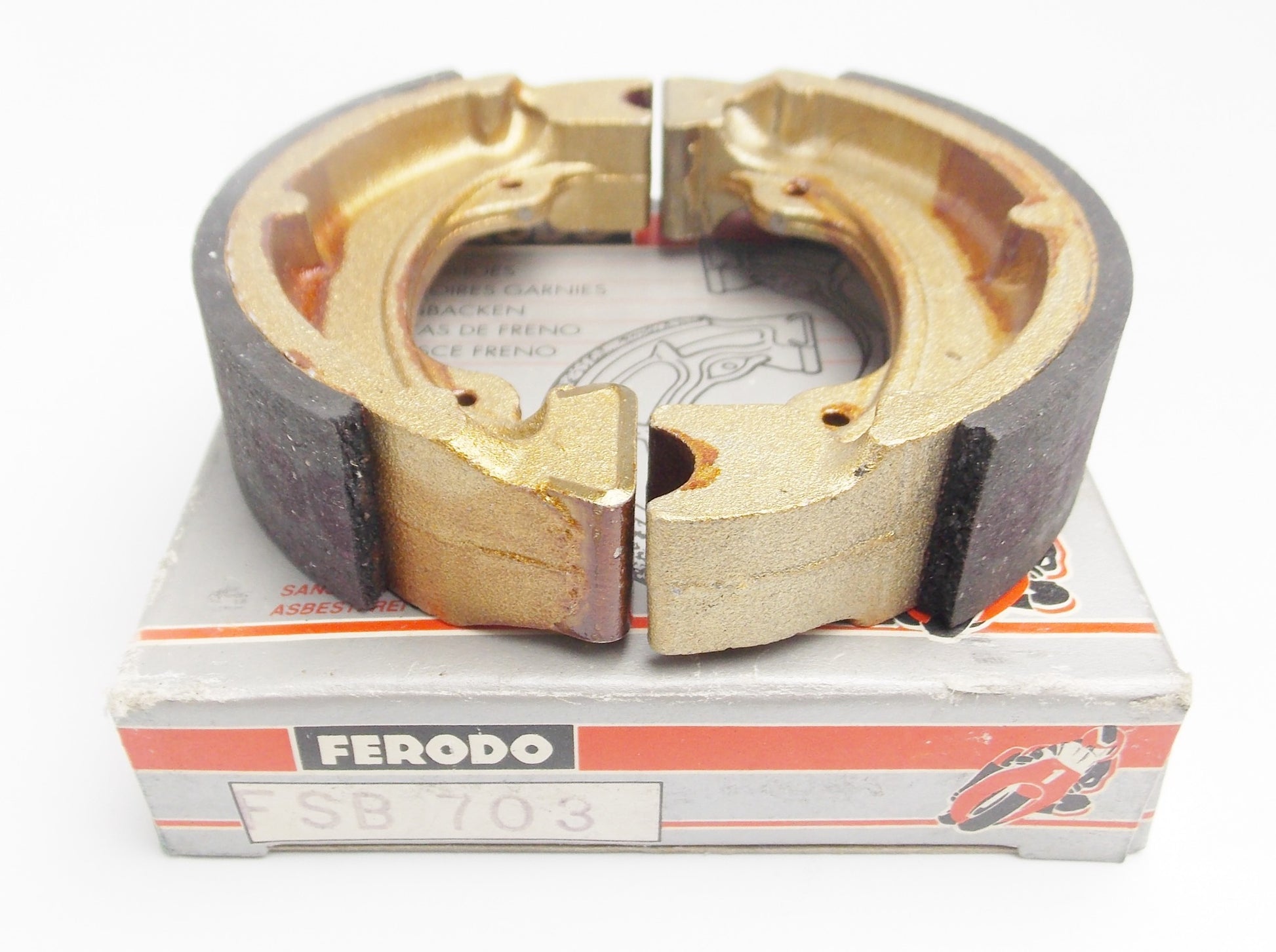 FERODO FSB703 HONDA 1982 | 1985 NB50 1982 ND50 BRAKE SHOES PEUGEOT / PGO / SYM - MotoRaider