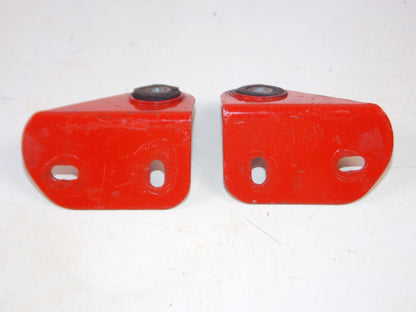 1980 BETA CR 250 500 FUEL GAS TANK MOUNT BRACKETS RED VINTAGE MOTOCROSS ENDURO - MotoRaider