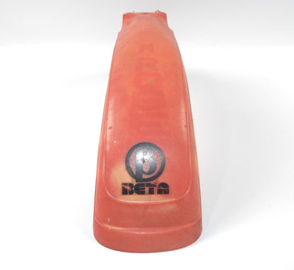 MR. ROBERT RED MUD GUARD FRONT WHEEL FENDER PLASTIC BETA L=36" VINTAGE ITALY - MotoRaider
