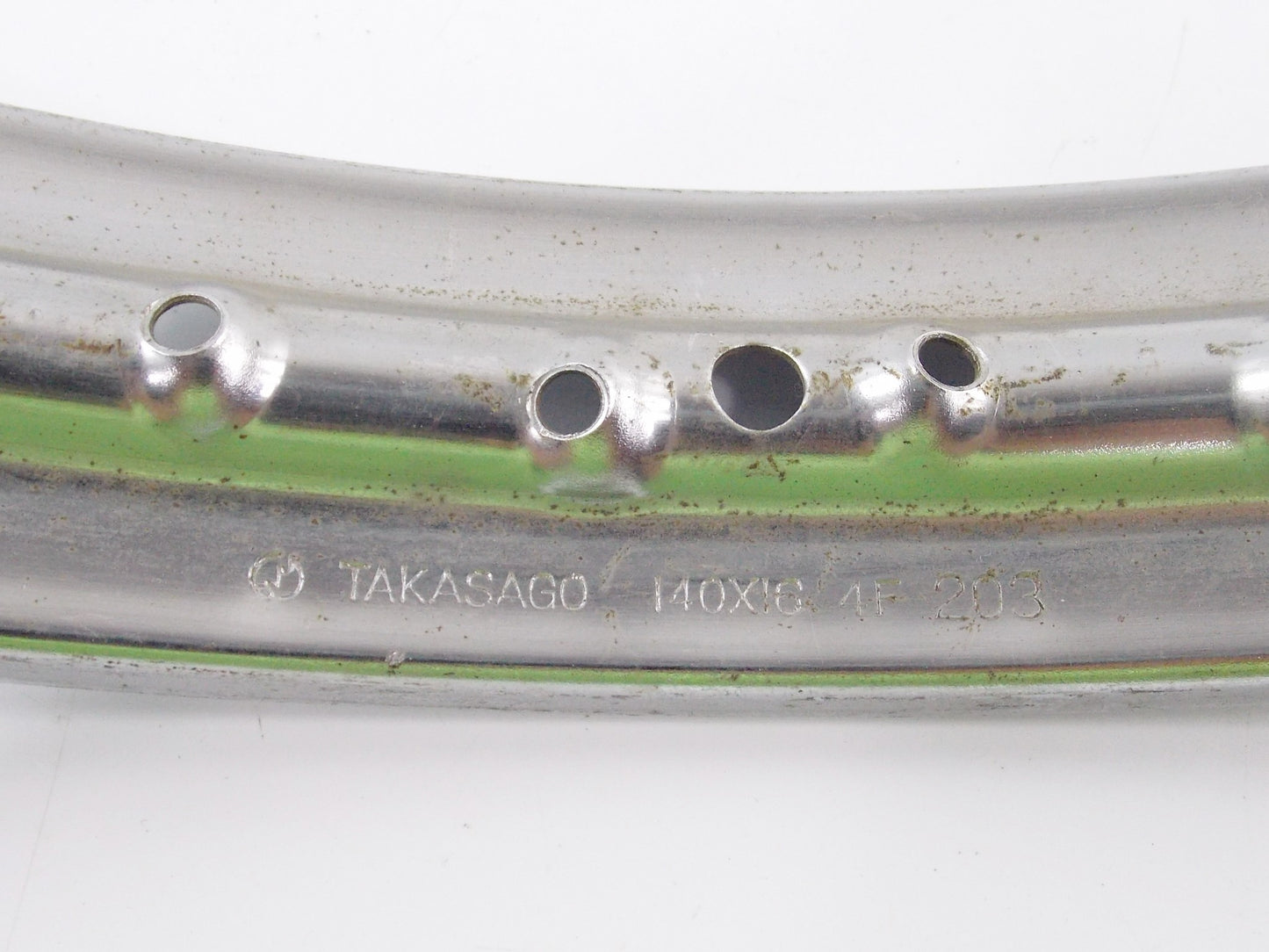 TAKASAGO CHROME STEEL WHEEL RIM 36 SPOKES 140x16 4F 203 YAMAHA YZ80 36 SPOKES - MotoRaider