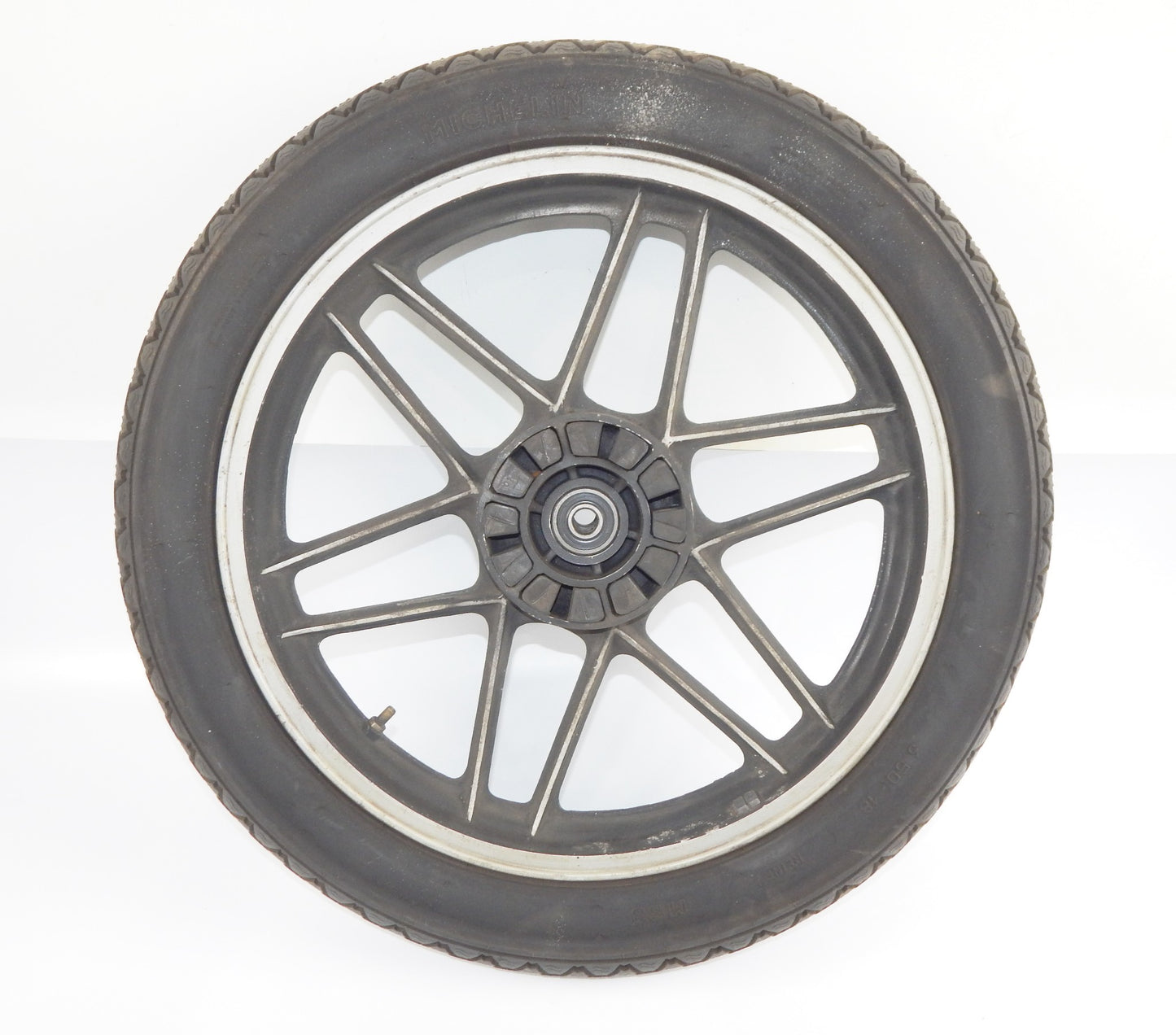 1981 MOTO GUZZI MONZA V50 RIM TIRE MICHELIN REAR WHEEL 3.50x18 VINTAGE ITALY - MotoRaider