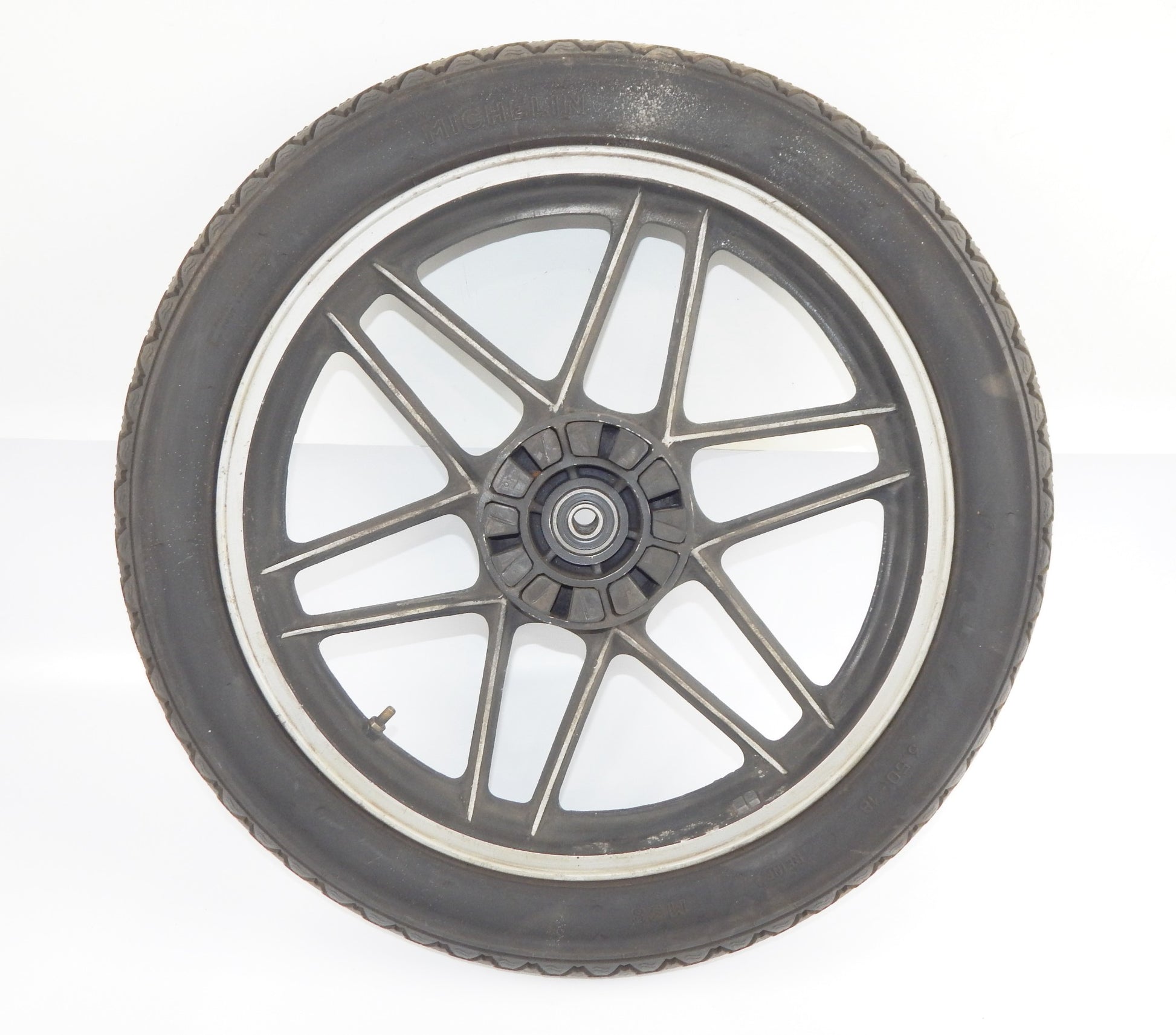 1981 MOTO GUZZI MONZA V50 RIM TIRE MICHELIN REAR WHEEL 3.50x18 VINTAGE ITALY - MotoRaider