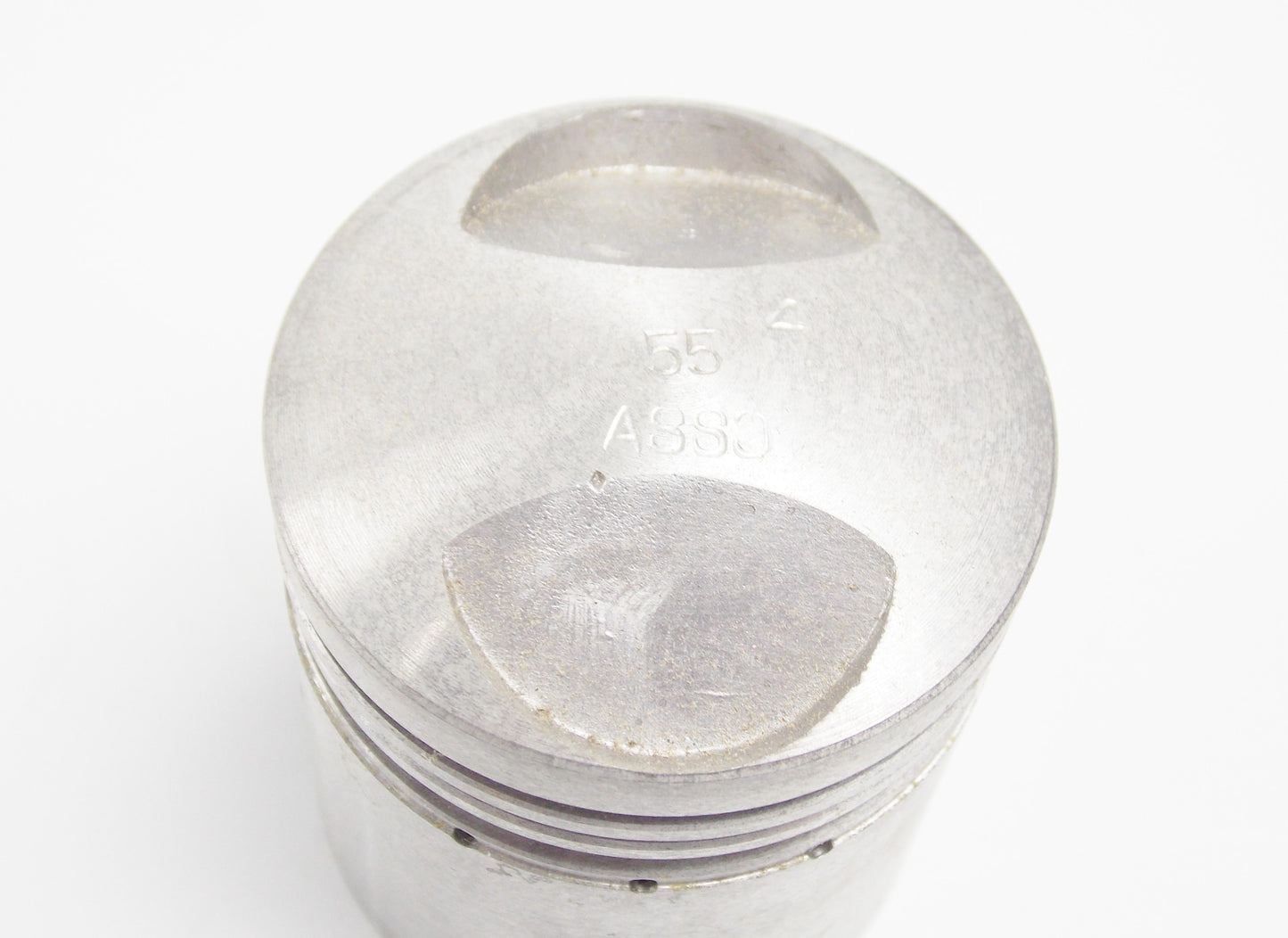 NOS ASSO WERKE PISTON + RINGS + PIN + CLIPS DIAMETER 55.4 mm 4 stroke motor - MotoRaider