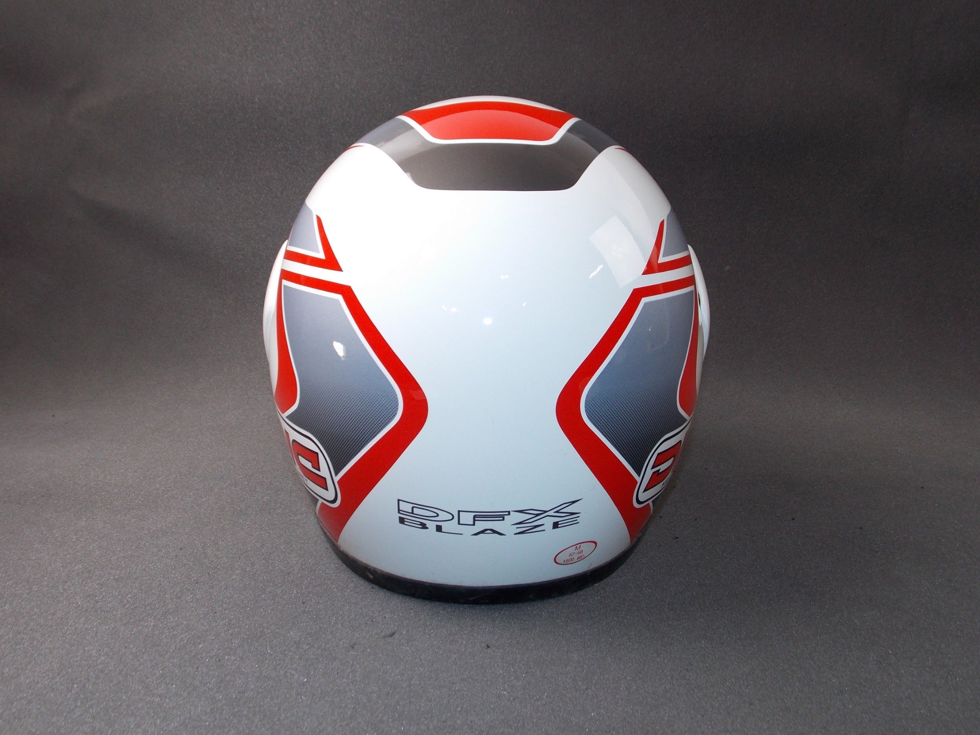 DGI DFX BLAZE CLEAR SHIELD VISOR WHITE MOTORCYCLE HELMET SIZE M 57-58 - MotoRaider