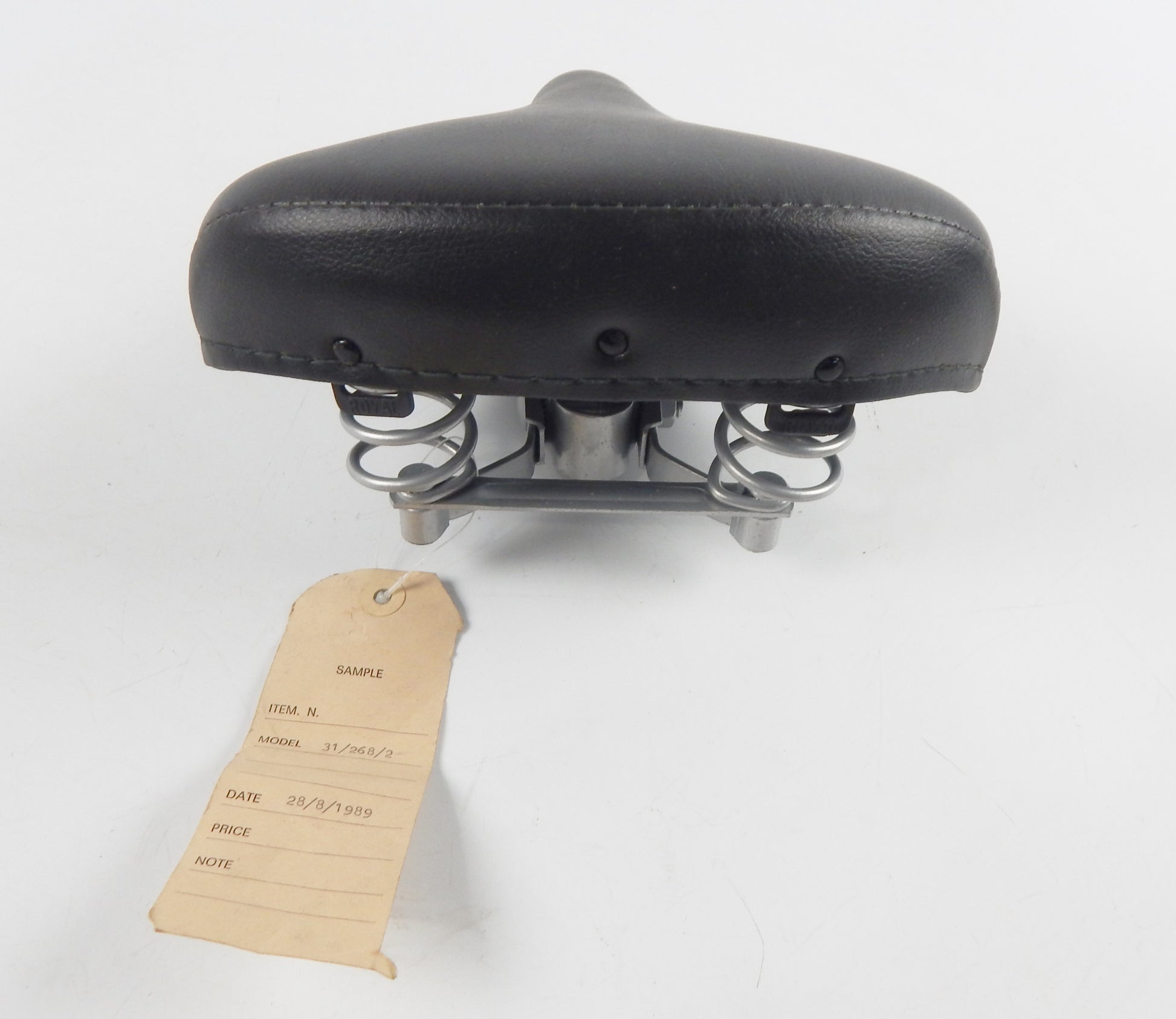 1989 SELLE ROYAL 31/268/2 SADDLE SEAT BICYCLE MINI BIKE MOPED L=10" W=9" BLACK - MotoRaider