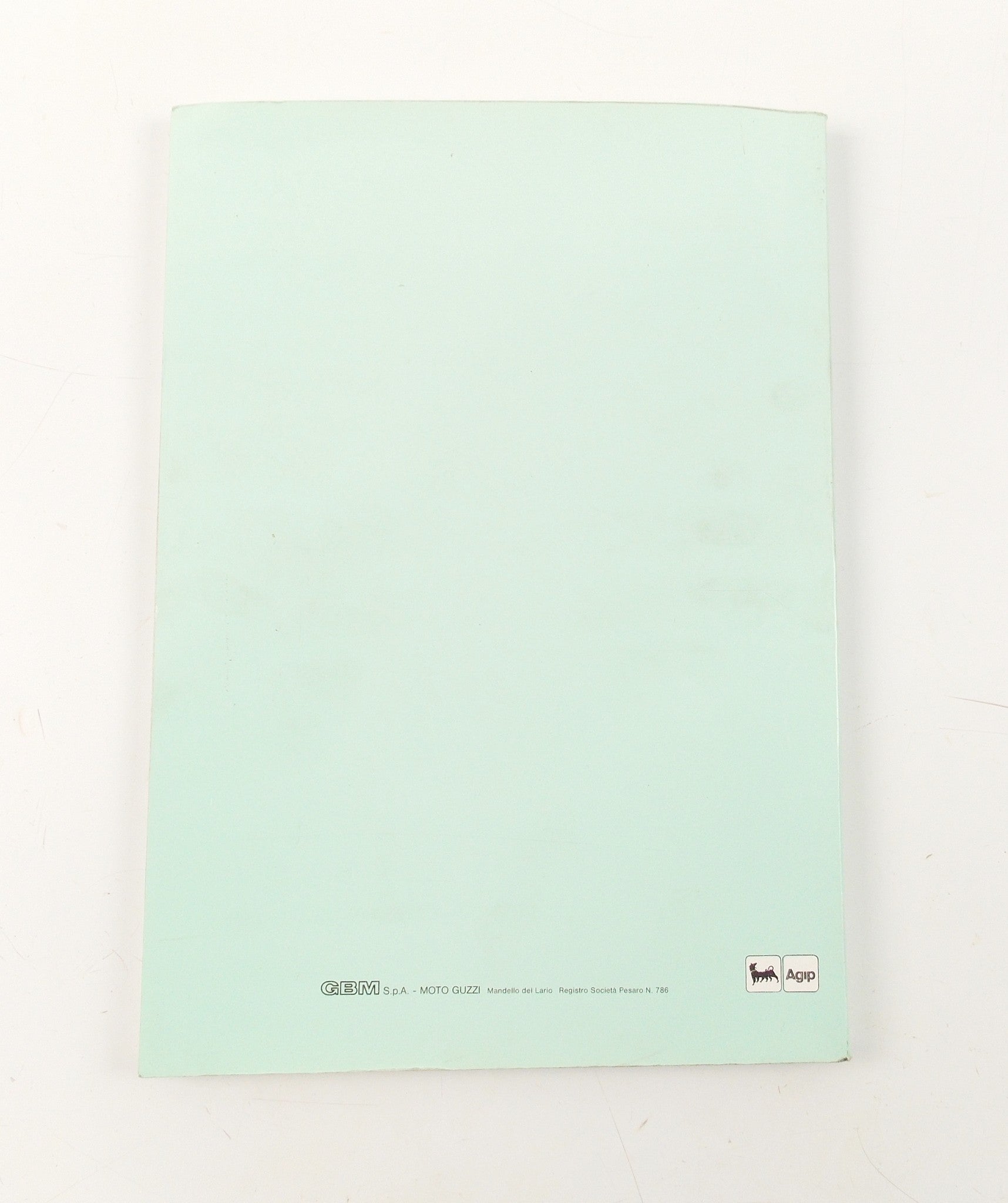 1980's MOTO GUZZI V1000 G5/1000 SP WORKSHOP MANUAL BOOK 17 92 01 60 - MotoRaider