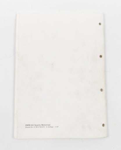 BMW 1996 R 850/1100 R-RT POLICE ADDITIONAL ELECTRIC DIAGRAM MANUAL 01999799675 - MotoRaider