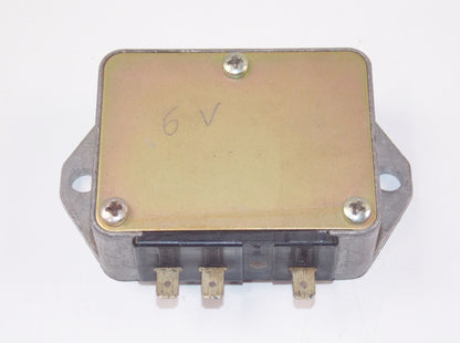 OEM DUCATI VOLTAGE REGULATOR 6 Volt ELETTROTECNICA BREVETTATO - MotoRaider