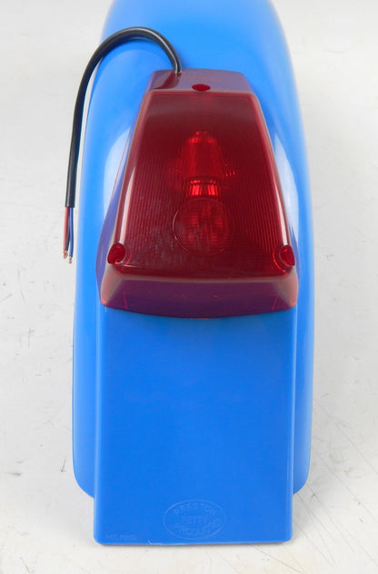 PRESTON PETTY MUD GUAR REAR FENDER BLUE+TAIL STOP LIGHT VINTAGE ENDURO - MotoRaider