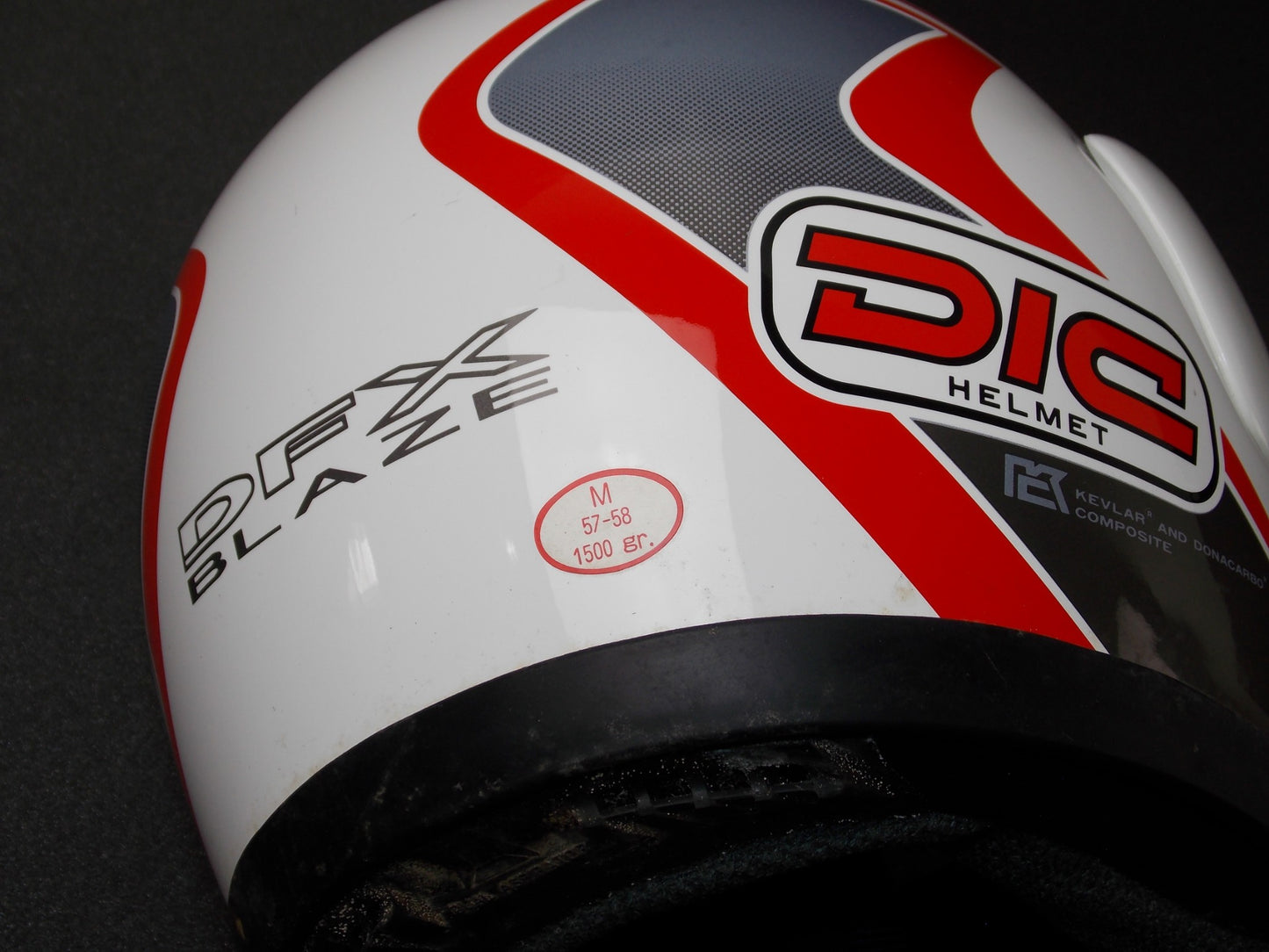 DGI DFX BLAZE CLEAR SHIELD VISOR WHITE MOTORCYCLE HELMET SIZE M 57-58 - MotoRaider