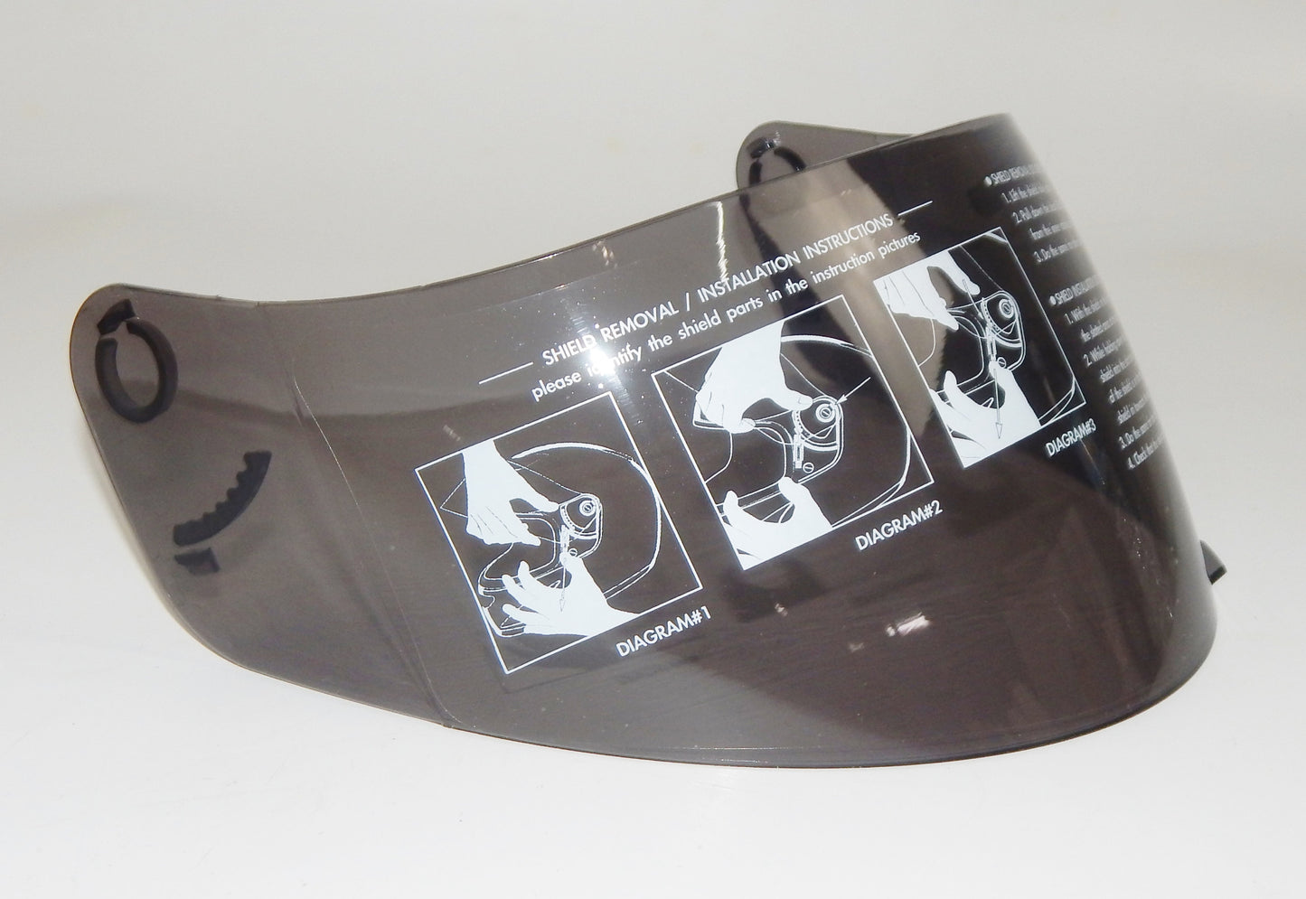 GMAX FULL FACE HELMET GM38/GM69 SINGLE LENS SHIELD VISOR SMOKE GREY MOTORCYCLE - MotoRaider